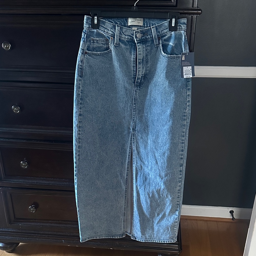 Universal Thread Blue Denim Maxi Skirt- 37 in length